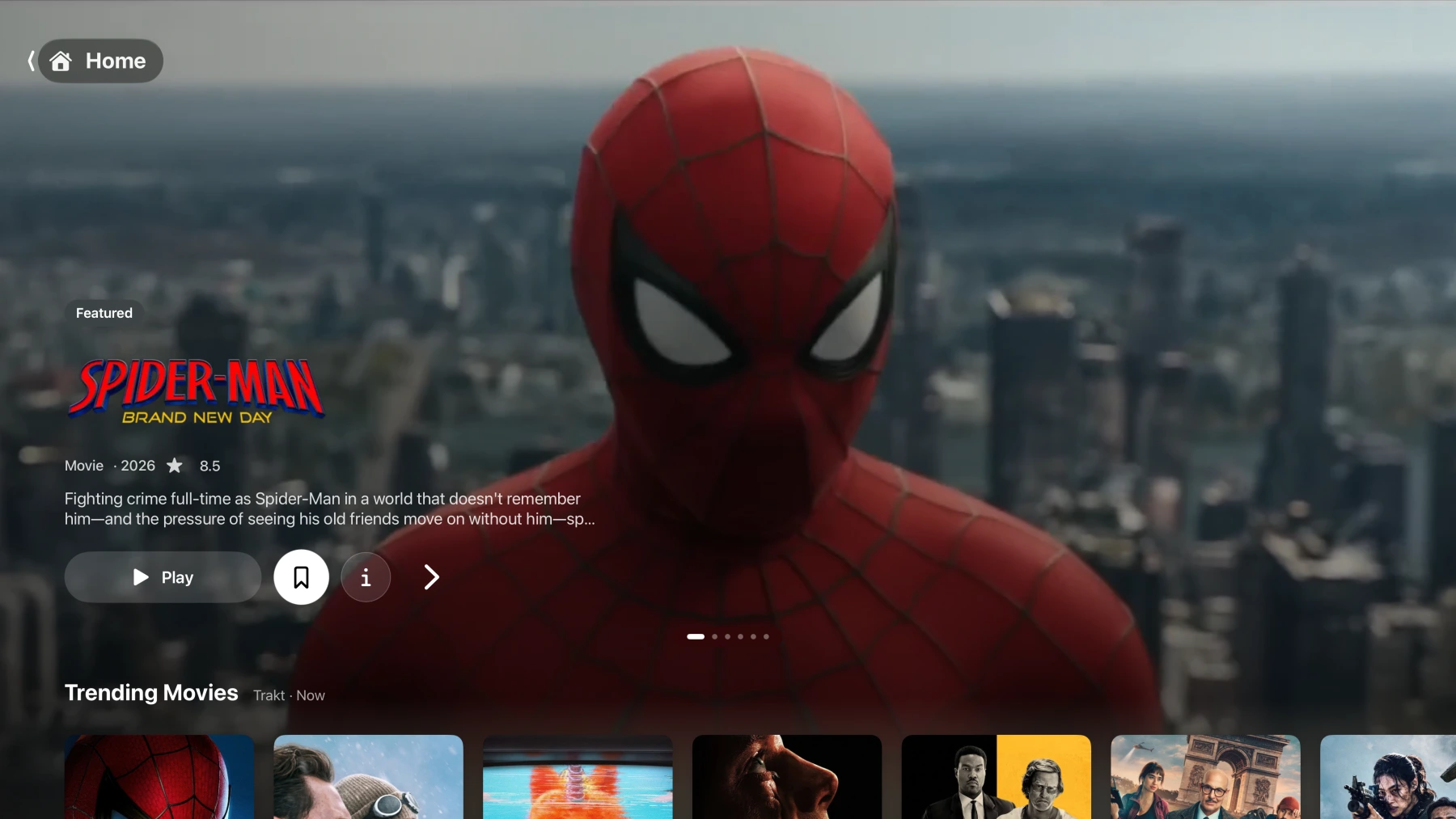 Watcher Home on Apple TV